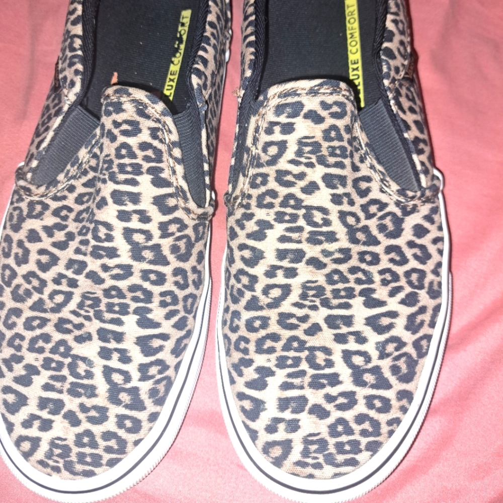 Vans slip ons cheetah print